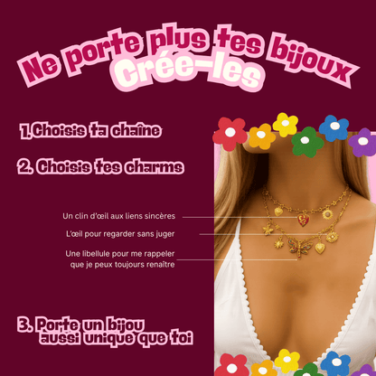 Collier à charms personnalisable